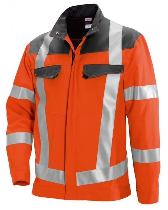 BP 1804-720-13 Bib & Brace, Stretch Braces With Clip Fastenings, 305,00 G/M², Reinforced Cotton, Royal Blue, Size 45/46N