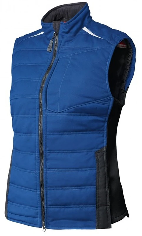 BP 2431-820-1332 Bib & Brace, Stretch Braces With Clip Fastenings, 320,00 G/M², Royal Blue/Black, Size 33N