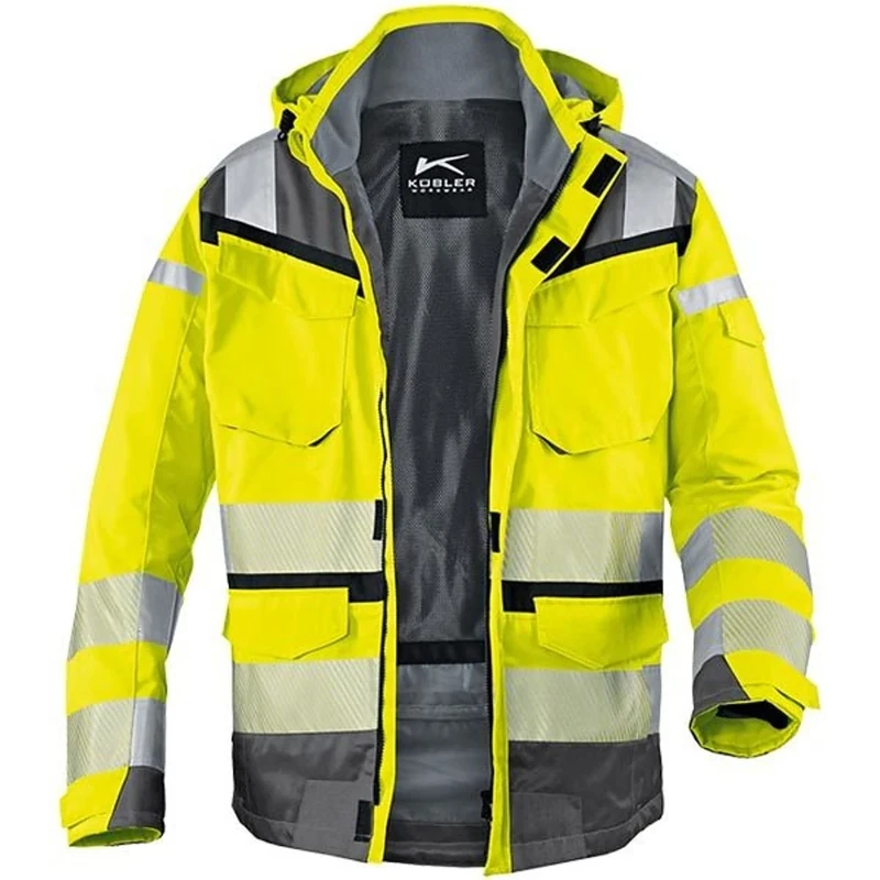 Kubler 13078332-3497-XL "Reflectiq" PPE 2 High-Vis Weather Jacket, Yellow and Anthracite, X- Large