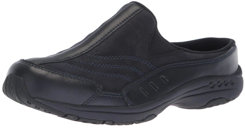 Easy Spirit Women's Traveltime234 Clogs, Navy Leather, 4.5 UK