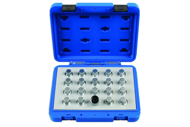 Laser 6861 Locking Wheel Nut Key Set 20pc - for Vauxhall, Opel