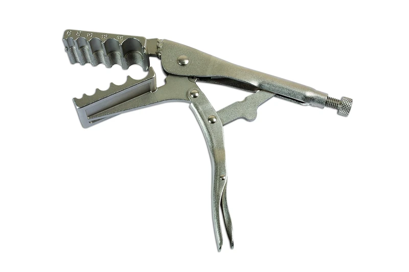 Laser 7030 Air Tubing Pipe Grip Locking Pliers, Silver