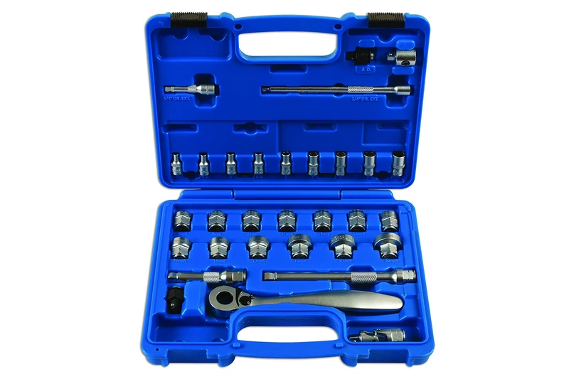 Laser 7068 Low Profile/Dual Drive Socket Set 31pc