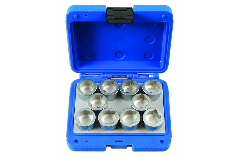 Laser 6859 Locking Wheel Nut Key Set 10pc - for Land Rover