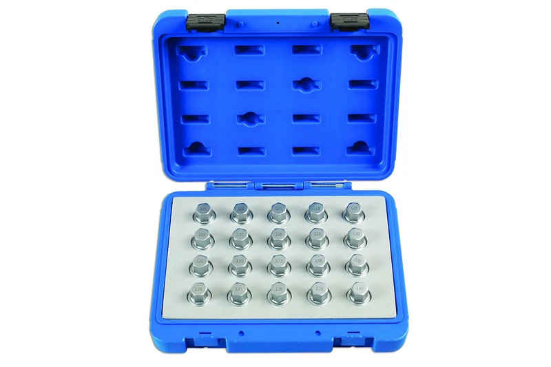 Laser 6862 Locking Wheel Nut Key Set 20pc - for Vauxhall, Opel