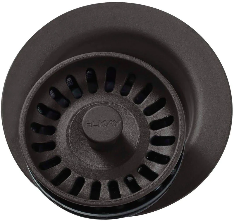 Elkay LKQD35MC Flange Fitting with Removable Strainer for Garbage DISPOSALS Mocha, LKQD35