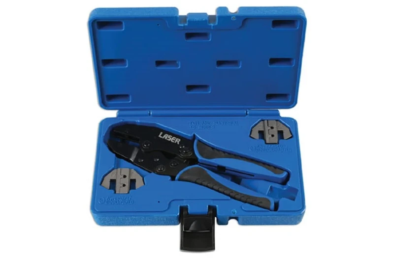 Laser 7002 Ratchet Crimping Tool - for Supaseal Connectors , Black