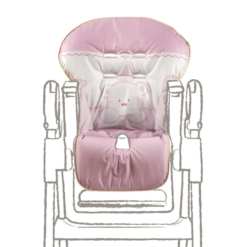 Italbaby Baby Re Embroidered PVC Cover, Pink, Multi-Color, One Size