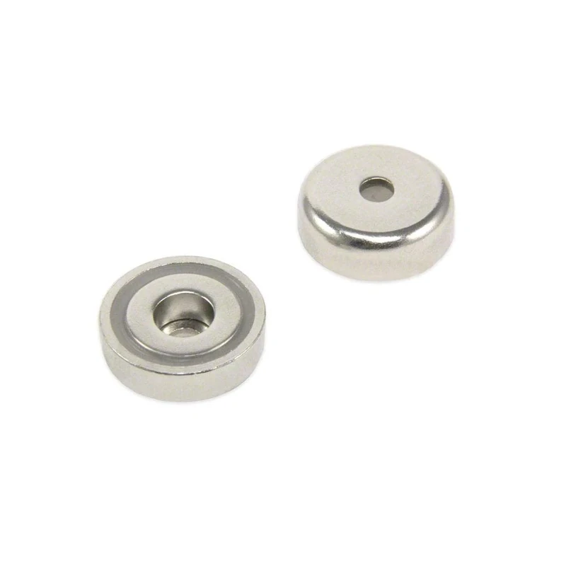 N42 Neodymium Pot Magnet for Arts, Crafts, Model Making, DIY, Hobbies, Office, and Home - 25mm dia x 8mm thick x 5.5mm c/bore - 20kg Pull - Pack of 80