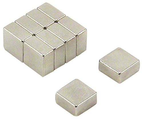 Samarium Cobalt Magnet for Motors, Electric Motors, Turbo Machinery and Sensors - 10mm x 10mm x 5mm thick - 2.3kg Pull - Pack of 100