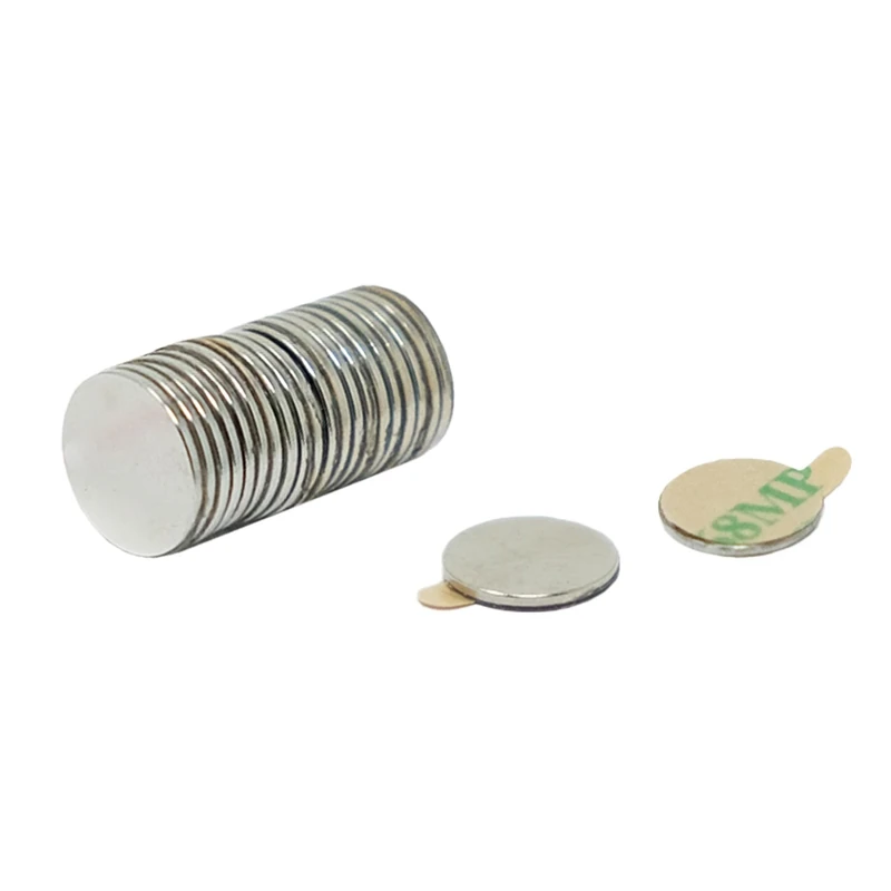 Adhesive N35 Neodymium Magnet for Arts, Crafts, Model Making, DIY, Hobbies, Office, and Home - 9.5mm x 0.75mm thick - 0.35kg Pull - North - Pack of 200