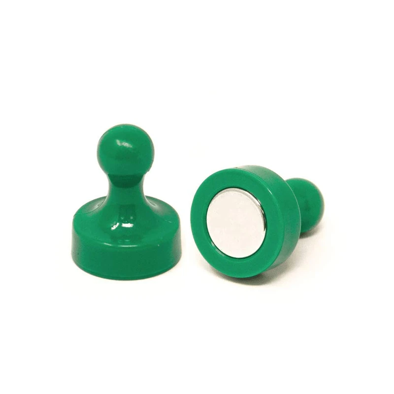 Magnet Expert® High Power Green Skittle Magnet - Office & Fridge (19mm dia x 25mm tall) (Pack of 100) - Image 1