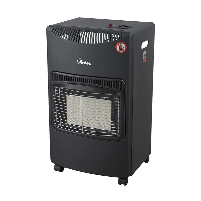 ARDES - AR382 BOXER Infrared Gas Oven with LPG Bottle, 3 Power Levels - Oven with Bottle Compartment, Safety Device, Flame and Oxygen Level Control + Mounting Kit