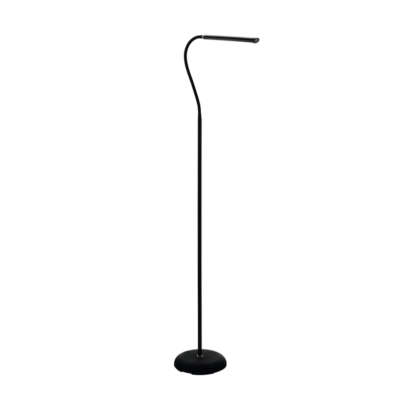 Eglo LED Floor lamp Laroa, Standing lamp with Touch Control, dimmable in Steps, Floor Light Made of Black Plastic, Standing Light, LED Office lamp Neutral White