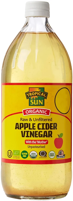 Tropical Sun Organic Apple Cider Vinegar, 946 ml, Pack of 6