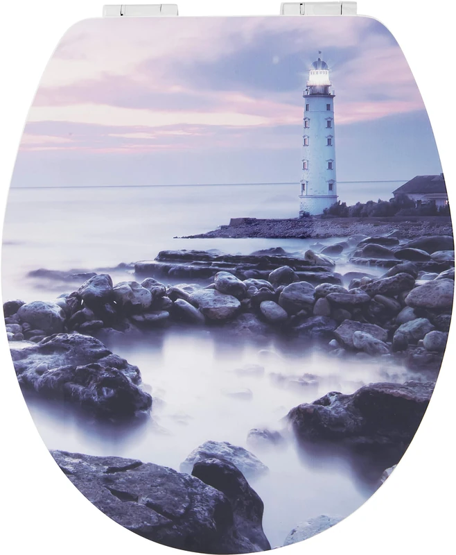 KSDSC355 Lighthouse Toilet Seat MDF with Soft-Close Mechanism