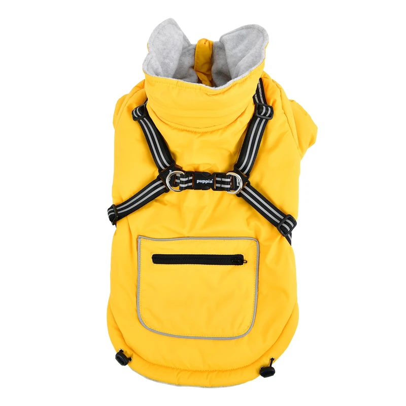 Puppia Mallory Pet Coat, Large, Yellow