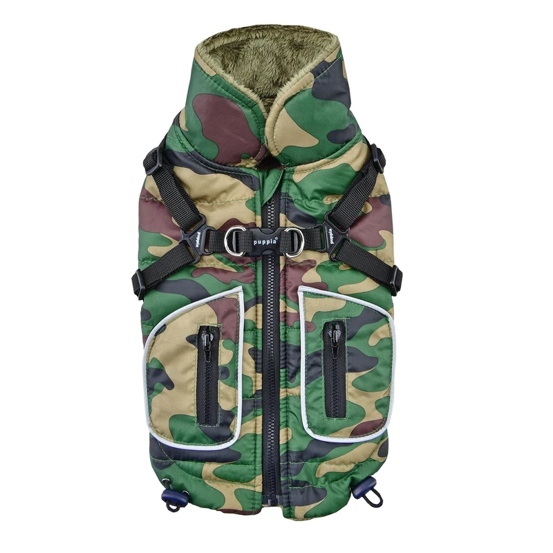 Puppia Pioneer Pet Coat, Medium, Camo
