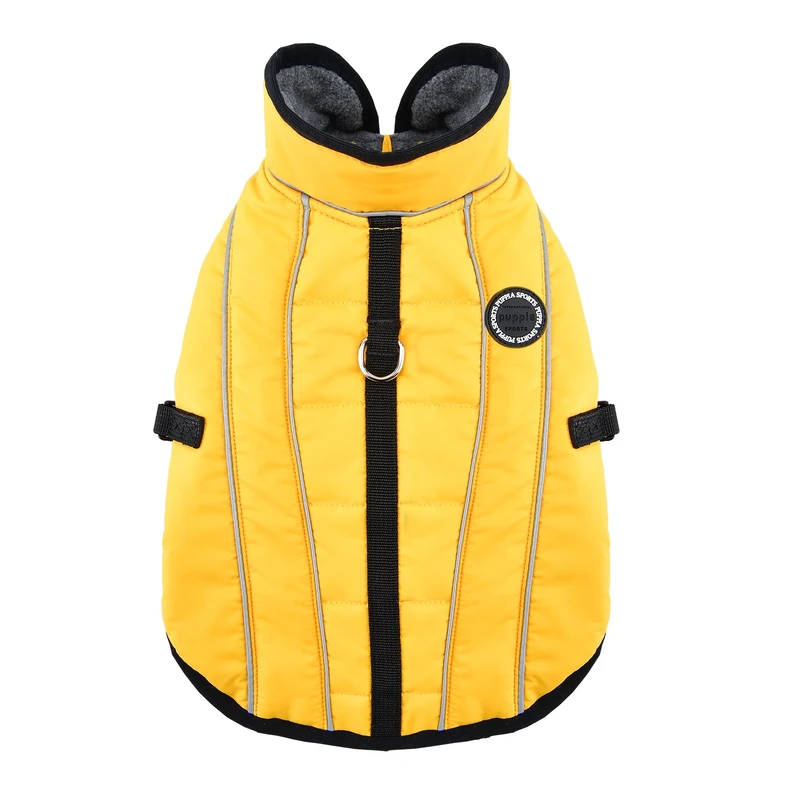 Puppia PLRD-VT9344 Expedition Winter Coat, XL, Yellow