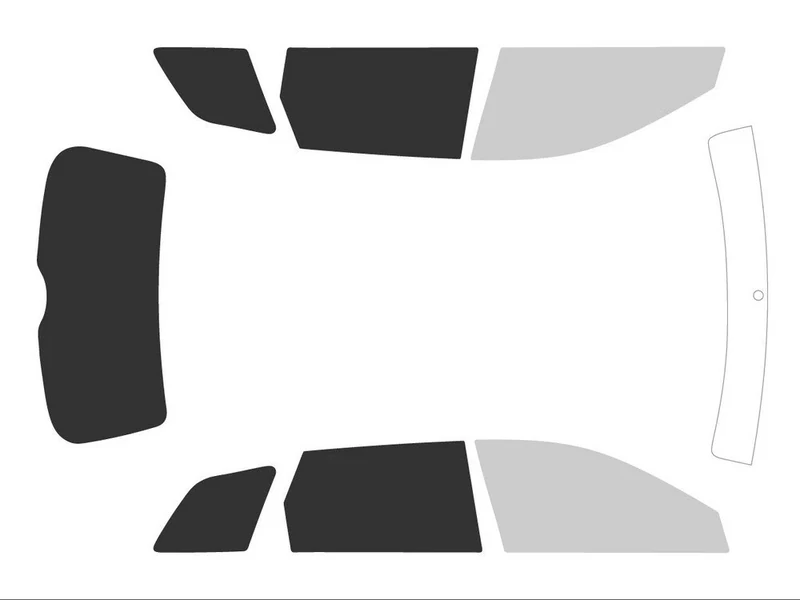 Variance Car Goes k-3-26|977|2736-1-46 Complete Car Window Film for, 70/05 Black