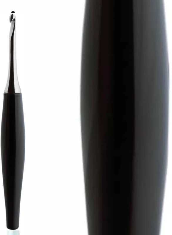 Furls Crochet Hook, Odyssey Black, Nickel Plated Tip for Effortless Glide, Ergonomic Handle Crochet Hooks 7" (Odyssey Black, N - 9.00MM) - Image 1
