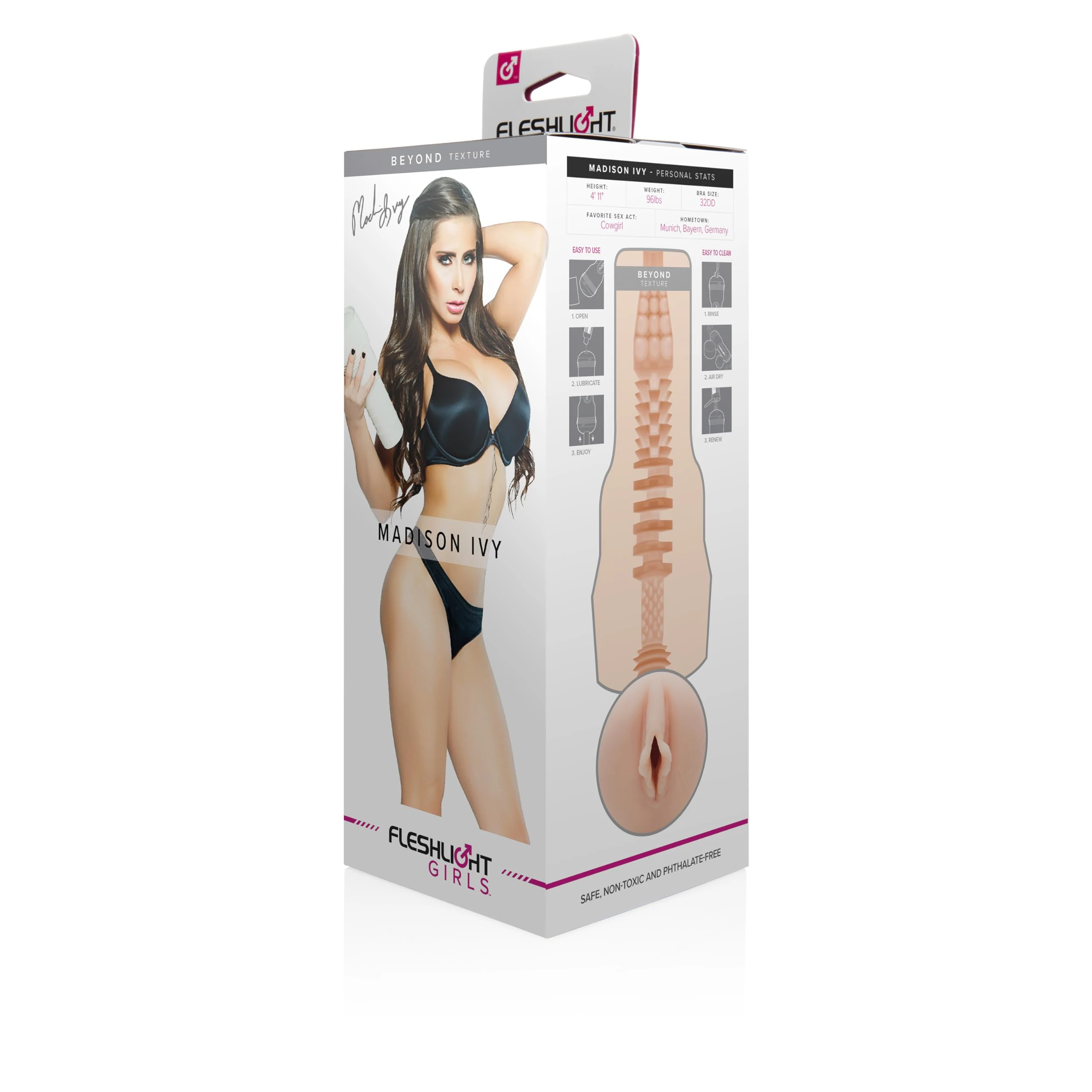 Fleshlight Male Sex Toys Madison Ivy – The Number One Male Masturbator Sex Toys for Men with Our Fleshlight SuperSkin Pocket Pussy Technology