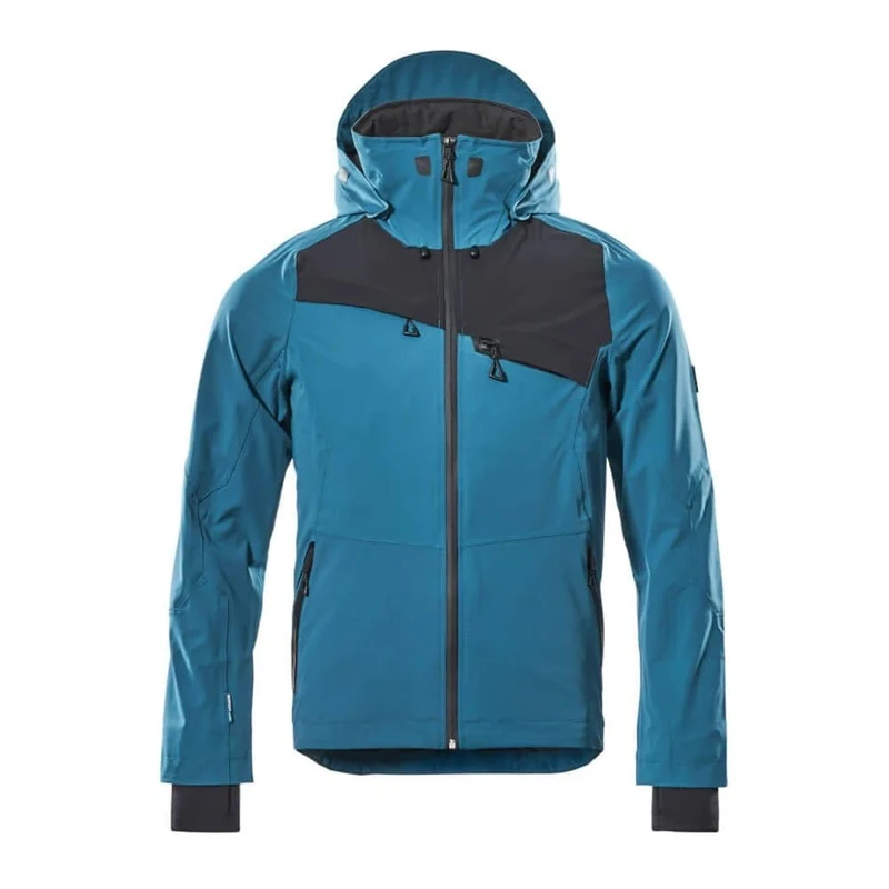 Mascot 17001-411-4409 Advanced Stretch Waterproof Lightweight Outer Shell Jacket, Size 3XL, Dark Petroleum/Black