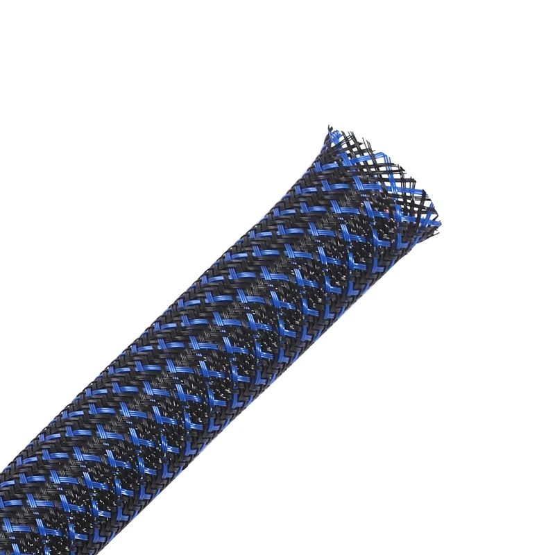 100ft - 1 inch PET Expandable Braided Sleeving – Blackblue – Alex Tech Braided Cable Sleeve