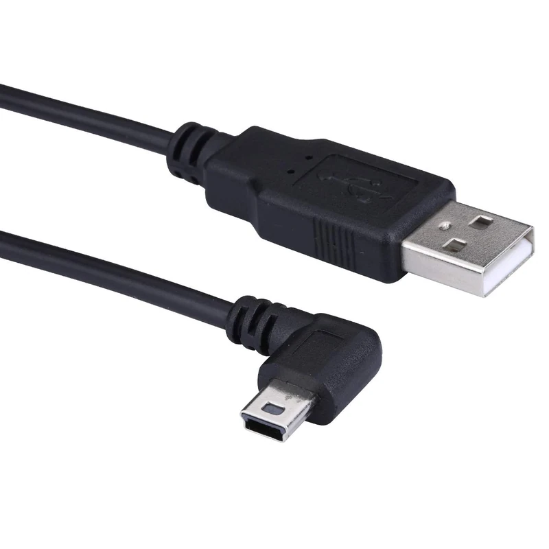 LARRITS 5m Mini USB 5-Pin Left Angle Charging Cable - Image 1
