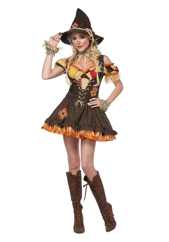 California Costumes Ladies Sassy Scarecrow Costume Dress size LARGE