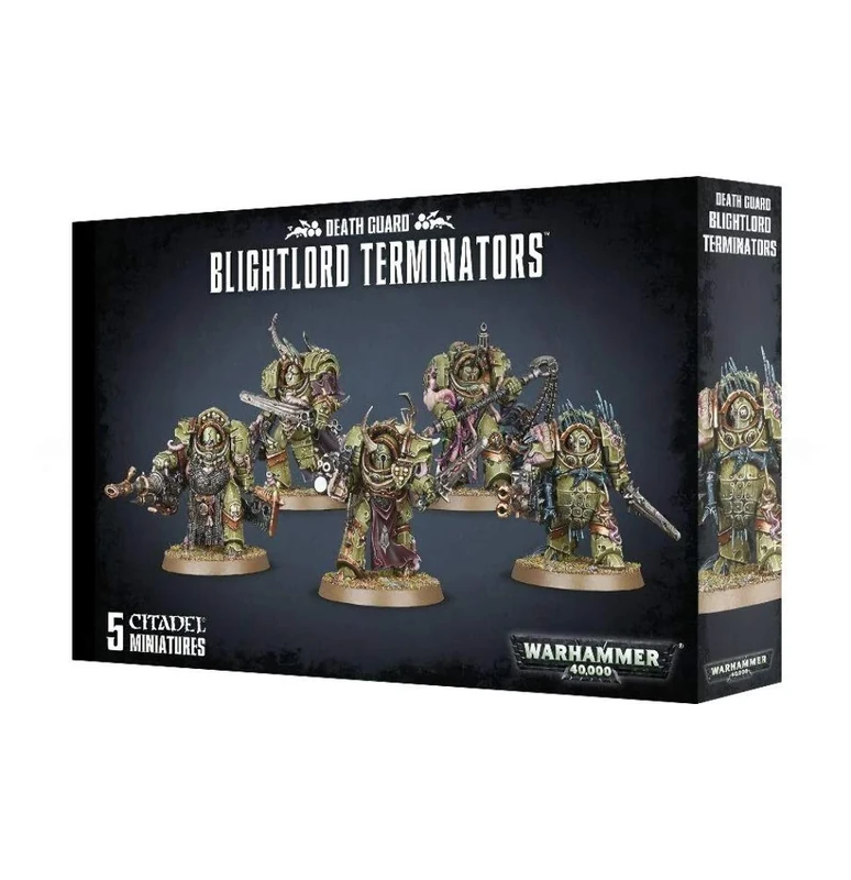 Games Workshop 99120102074 "Death Guard Blightlord Terminators Miniature