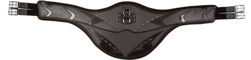HKM 4057052249853 Anatomic Plastic Saddle Girth with Chest Protection 2100 Dark Brown 140