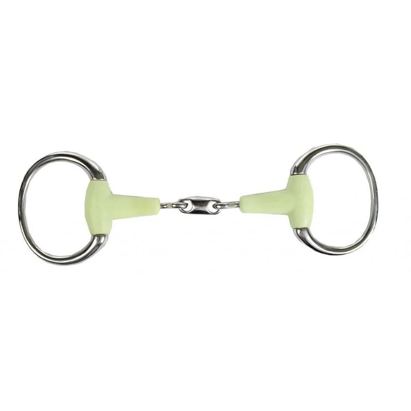 HKM Eggbutt snaffle with lozenge 18mm apple flavour Silver 65