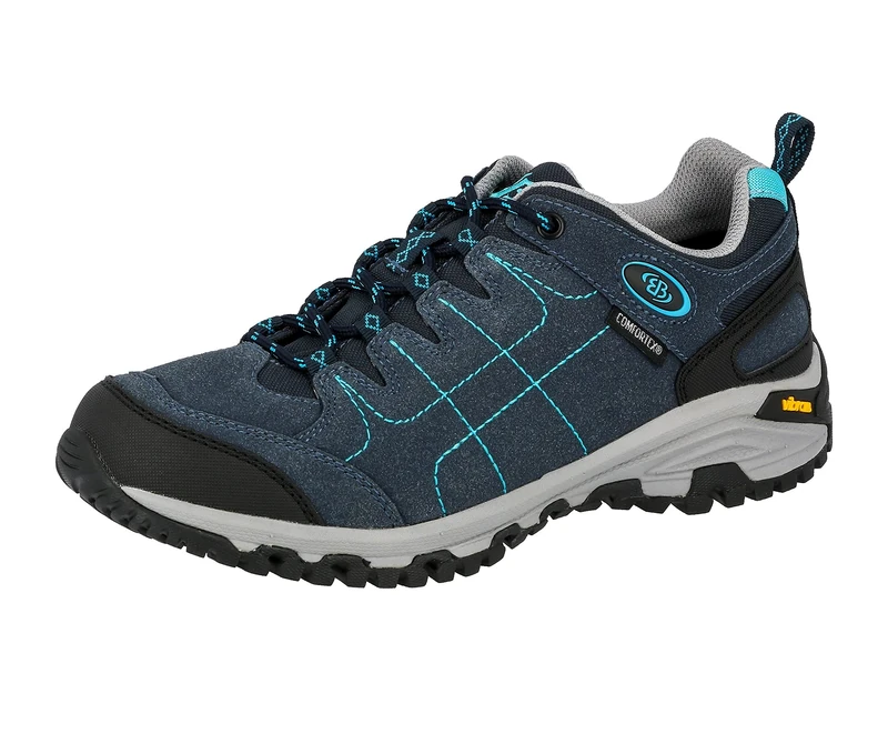 Brütting Women's Mount Shasta Low Low Rise Hiking Shoes, Blue (Navy/Turquoise), 5 UK