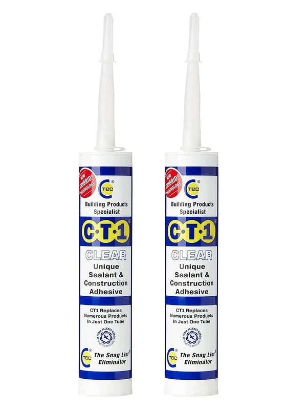 2 x CT1 Clear Sealant Adhesive Clear 290ml
