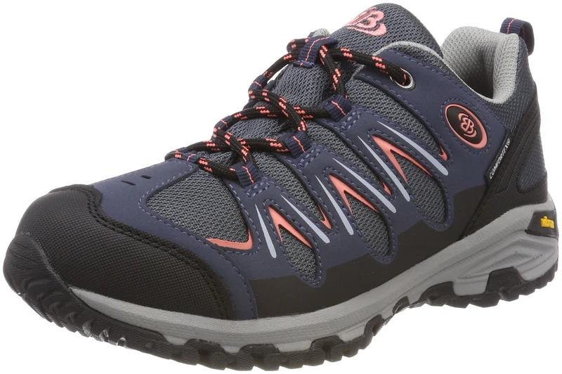 Brütting Women's Expedition Walking Shoes, Blue Navy Black Salmon Marine Black Salmon, 5 UK