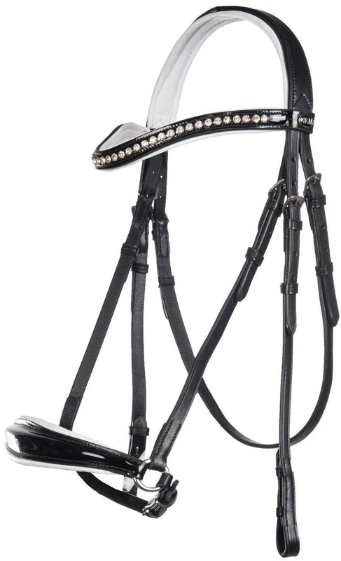 HKM SPORTS EQUIPMENT Sports Carolin Equipment Bridle Carolin, Black/White, Pony