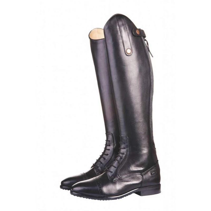 HKM Valencia Long/Extra Slim Equestrian Boot, Black, 5 UK