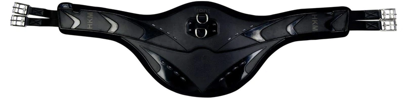 Hkm Hkm 4057052249907 Plastic Saddle Girth Anatomic with Chest Protection 9100 Black 140 - Image 1