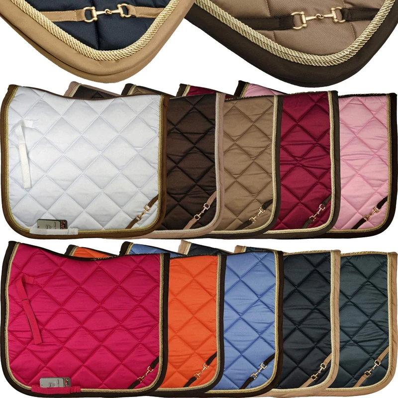 HKM Golden Gate Bit Saddle Cloth Black Pony GP