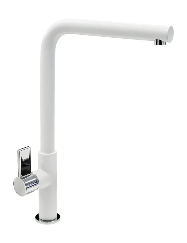 Kitchen mixer Plados VENMIXL single lever spout 90° - Milk White