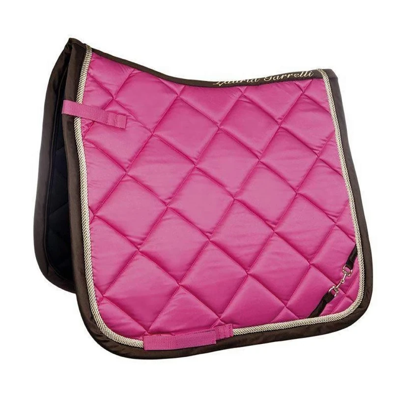 HKM Golden Gate Bit Saddle cloth Pink Dressage