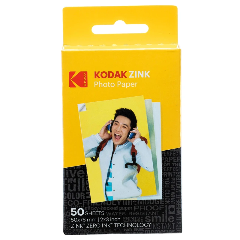 Kodak 5x7 cm Sticky-Backed ZINK Photo Paper (50 Sheets)