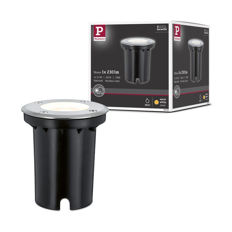 Special RL Set Ground IP67 rd GU10 3.5W 230V 140x140mm stainl Steel/Metal - Image 1