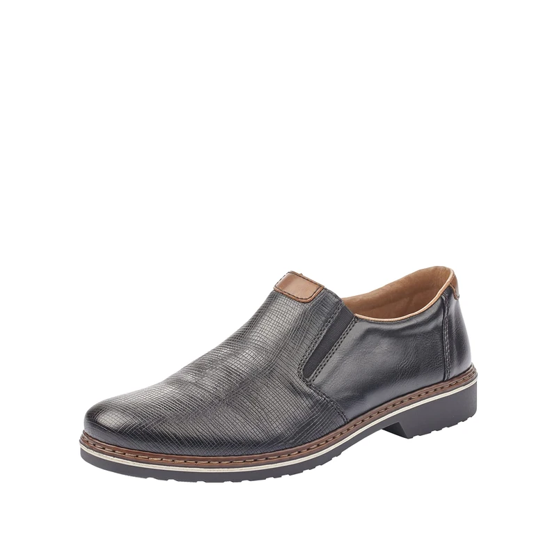 Rieker Men's 16563 Loafers, Black (Schwarz/Mogano), 9 UK
