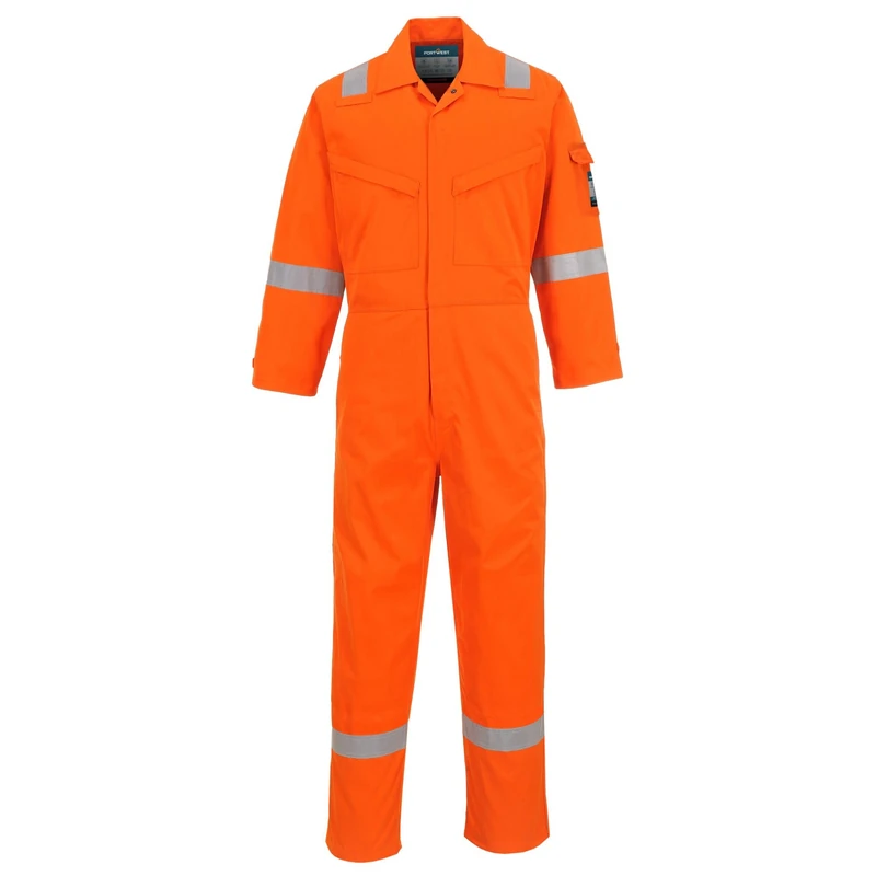 Portwest Araflame Silver Coverall, Size: 5One Size, Colour: Orange, AF73ORR50