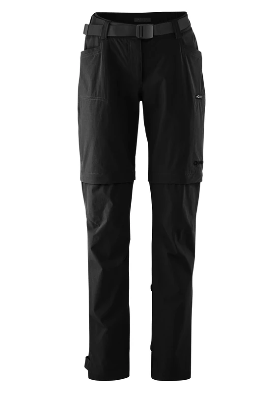 Gonso Women's Ruth Da-Zipp-Off Trousers, Black, 20
