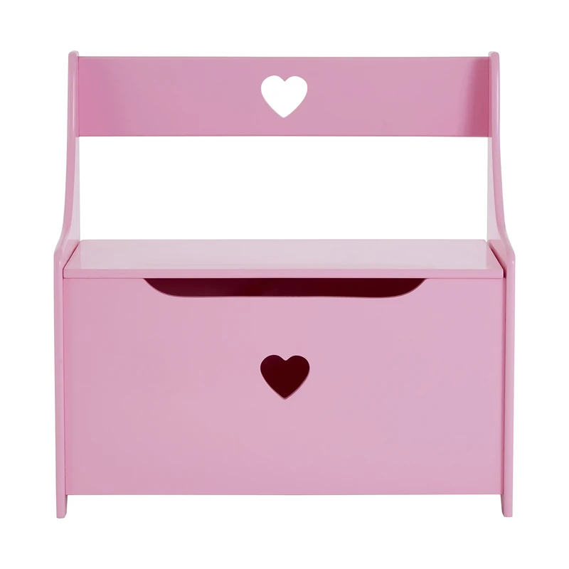 Premier Housewares Kids Storage Box/Seat, MDF, Pink