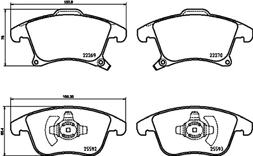 BREMBO P 24 173 Brake Pad