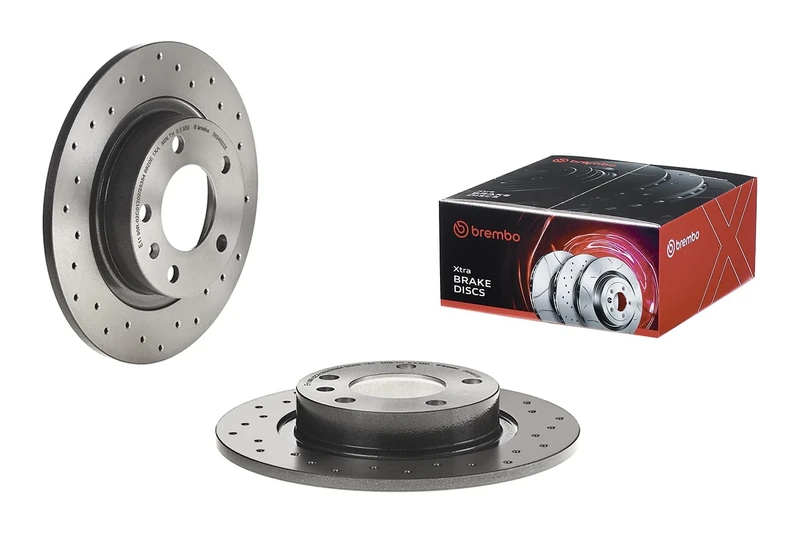 BREMBO 08.9460.3X Brake Disc Rotors, Set of 2